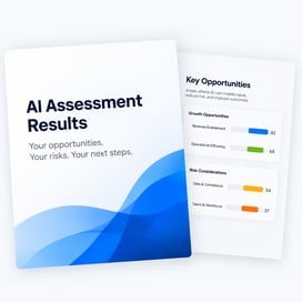 AI Assessment Results Dashboard Cards