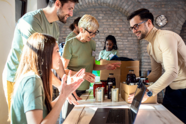 Non-profit at meeting