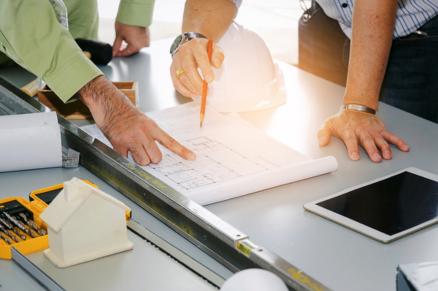 Business meeting building plans