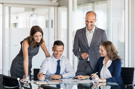 Legal team in meeting